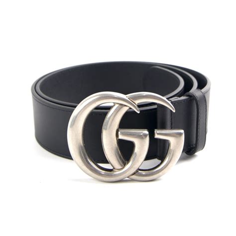 silver buckle gucci belt|gucci riem zwart.